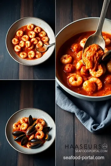 Sautéed Shrimp and Mussels in Tomato Sauce steps