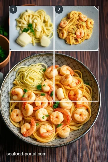 Sautéed Shrimp Pasta with Creamy Sauce steps