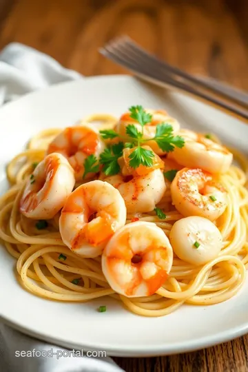 Dreamlight Valley Seafood Pasta presentation