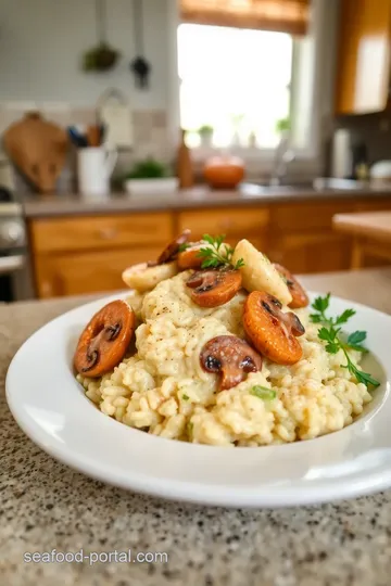 Seafood Mushroom Risotto steps