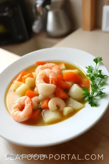 Light Seafood Soup with Fresh Herbs steps