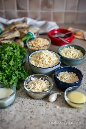 Savory Baked Oysters with Parmesan and Garlic Butter ingredients