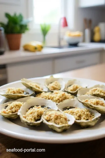 Savory Baked Oysters with Parmesan and Garlic Butter steps