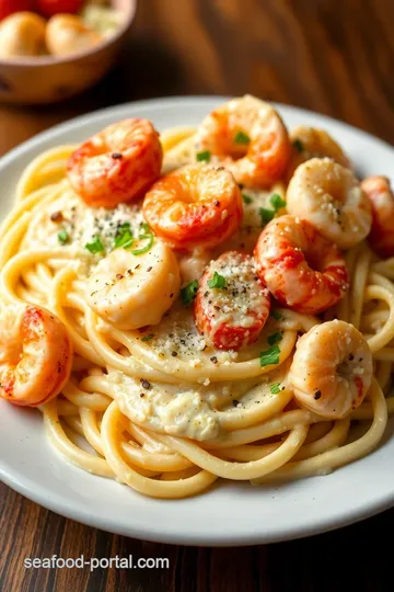 Seafood Alfredo Olive Garden: The Ultimate Creamy Pasta Delight! presentation