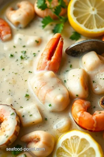 Seafood Butter Sauce Recipe presentation