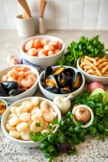 Seafood Medley: Best 6-Minute Garlic & White Wine Dish ingredients