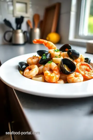 Seafood Medley with Garlic and White Wine Sauce steps