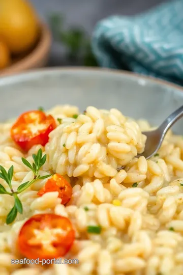 Seafood sie frofile: 5 Easy Tips for Creamy Risotto Perfection! presentation