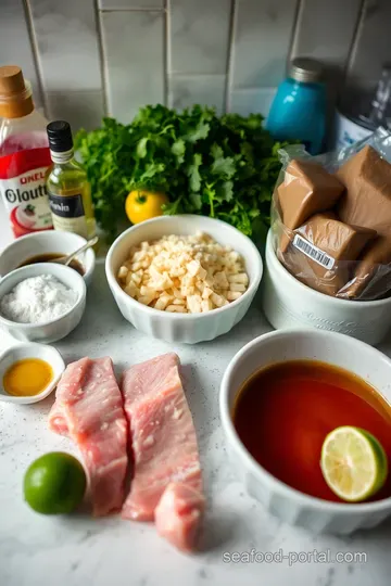 Seared Albacore Tuna Steaks with Citrus Soy Glaze ingredients