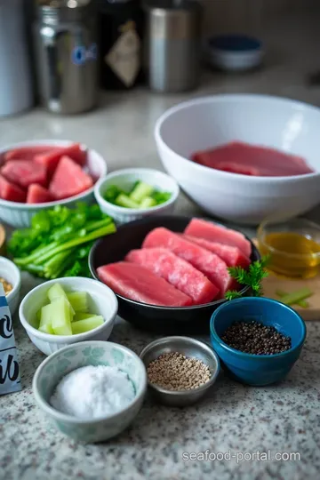 Sizzling Seared Ahi Tuna: A Taste of the Tropics ingredients