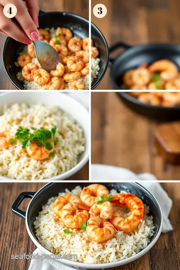 Creamy Prawn and Rice Skillet steps