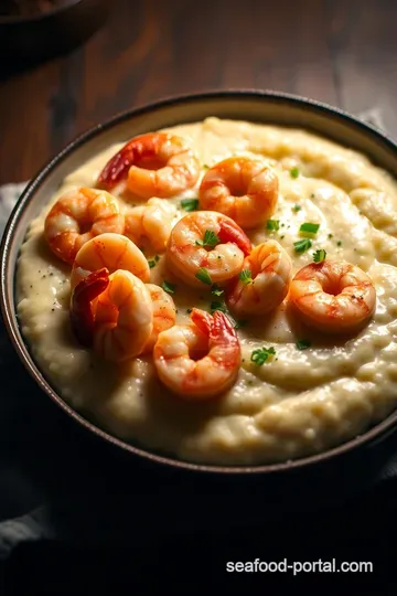 Southern Delight: Creamy Shrimp and Grits presentation