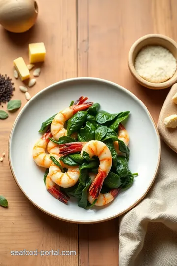 Zesty Sautéed Prawns with Spinach: A Quick and Flavorful Dish ingredients