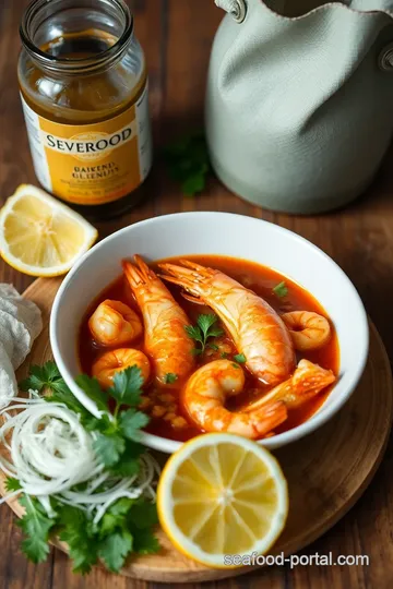 Cooked Prawns in Spicy Coconut Sauce ingredients