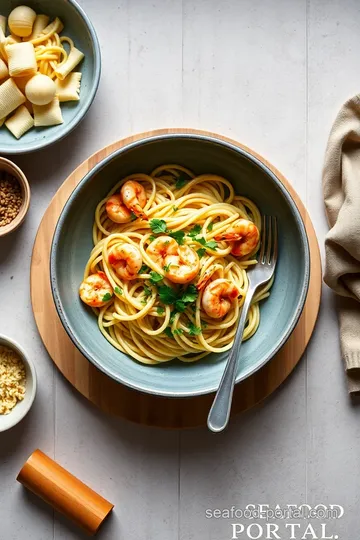 Sautéed Crab & Prawn Linguine Treat steps