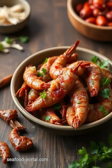 Stir-Fried Dried Prawns with Vegetables ingredients