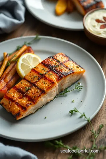 Grilled Spicy Salmon Delight presentation