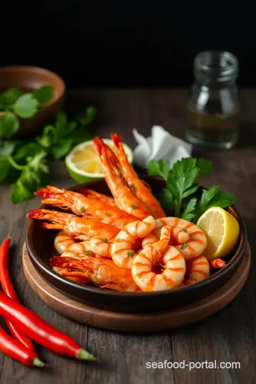 Sautéed King Prawns with Spicy Lemongrass ingredients