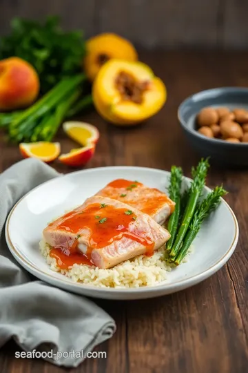 Sear Tuna Steaks with Spicy Peach Glaze steps