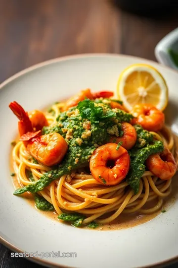 Spicy Prawn and Noodle Pesto Delight