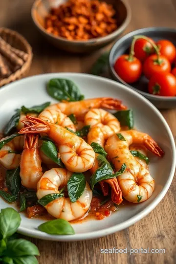 Spicy Prawn and Spinach Delight ingredients