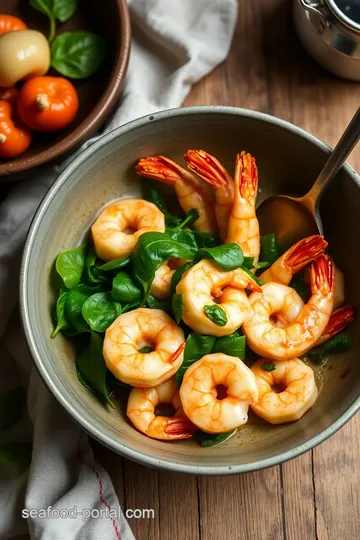 Spicy Prawn and Spinach Delight steps