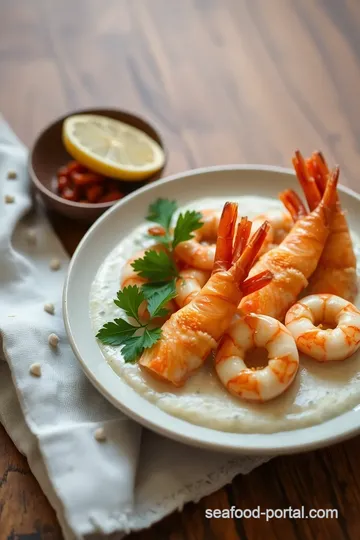 Spicy Prawn Coconut Curry Delight presentation