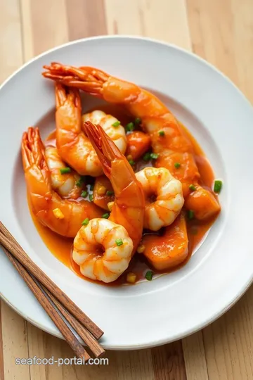 Spicy Prawn Delight presentation