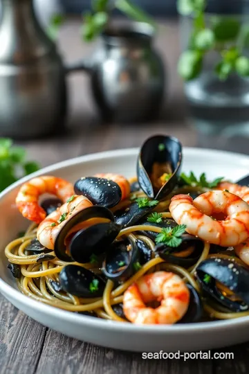 Squid Ink Seafood Pasta: 5 Best Gourmet Tips to Savor presentation