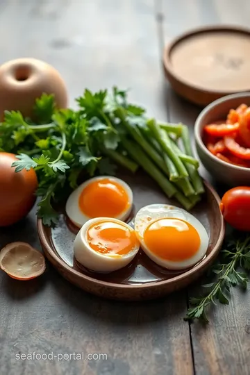 Steam Eggs & Veggies for a Healthy Dish ingredients