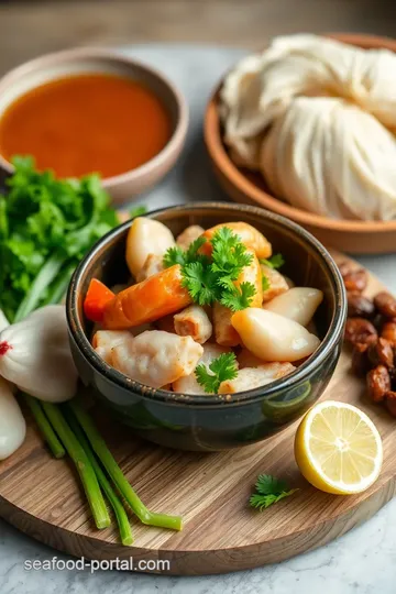 Steamed Seafood & Meat with Flavorful Veggies ingredients