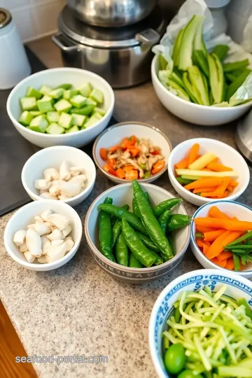 Garlic Stir-Fried Sea Cucumbers with Vegetables ingredients