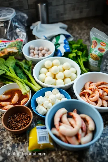 Bitter Gourd Stir-fry with Fish Balls and Prawns ingredients