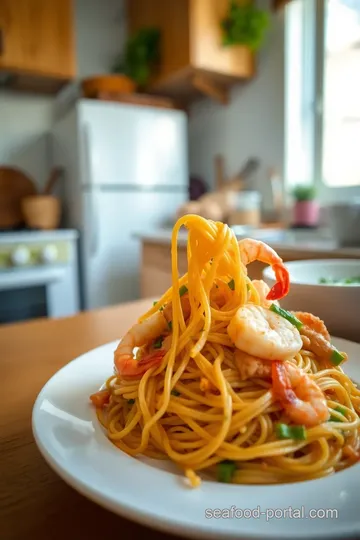 Pancit Canton with Chicken and Shrimp steps