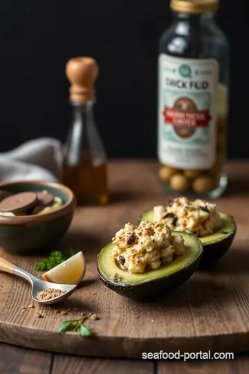 Stuffed Avocado Oysters Appetizer ingredients