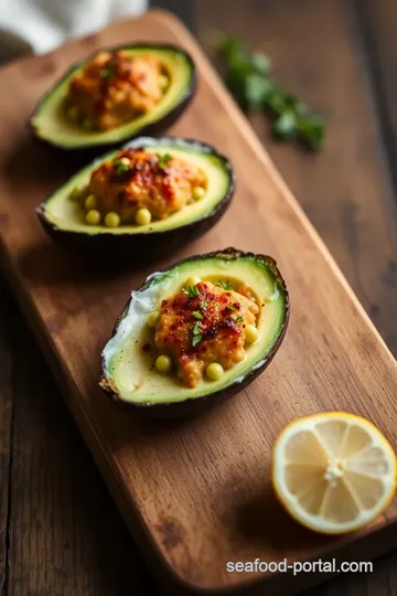 Stuffed Avocado Oysters Appetizer steps