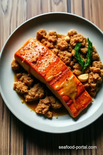 Sweet and Savory Brown Sugar Dijon Salmon presentation
