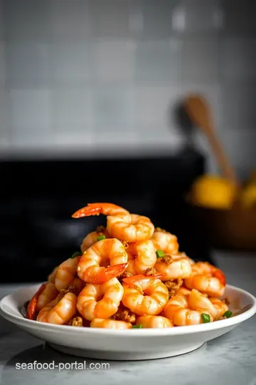 Sweet & Crunchy Honey Walnut Shrimp Delight presentation