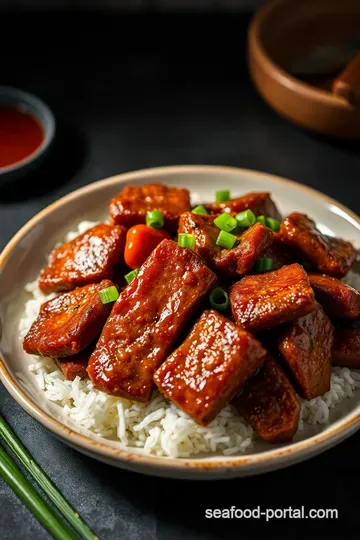 Sweet & Savory Grilled Korean Short Ribs (Galbi) presentation