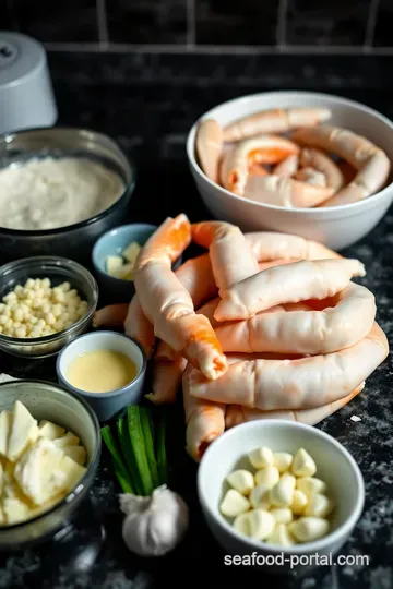 Sweet & Tender Crab Legs with Garlic Butter Dipping Sauce ingredients
