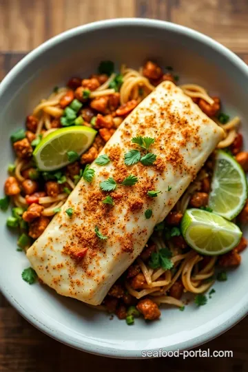 Tacos de Halibut: Fresh and Flavorful Fish Tacos with Lime-Cilantro Slaw presentation