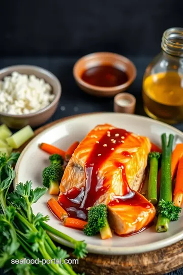 Baked Teriyaki Salmon with Fresh Veggies ingredients