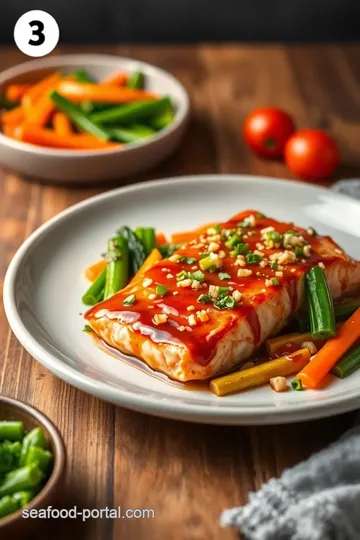 Baked Teriyaki Salmon with Fresh Veggies steps