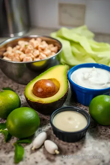Tunacado Delight: Creamy Tuna and Avocado Mash ingredients