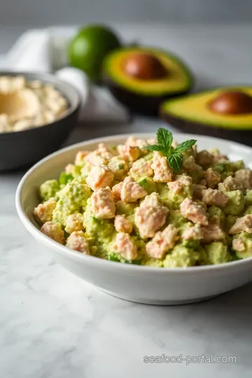 Tunacado Delight: Creamy Tuna and Avocado Mash presentation