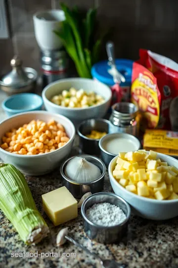 Velvety Corn and Crab Bisque ingredients