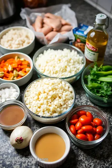 Wholesome Chicken and Veg Fried Rice: A One-Pan Wonder ingredients