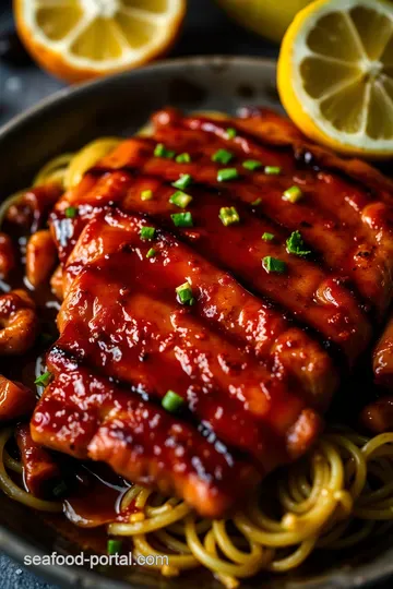 Zesty BBQ Tuna Steak Marinade: A Grilled Delight presentation