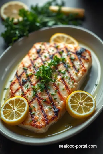 Zesty Grilled Sea Bass with Herb Marinade presentation