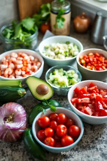 Zesty Mexican-Style Shrimp Cocktail ingredients